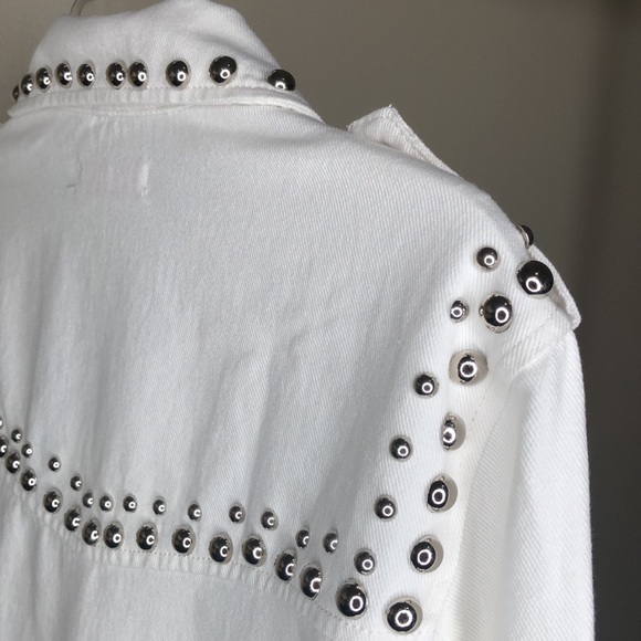 White Denim Studded jacket - Picture 14 of 15